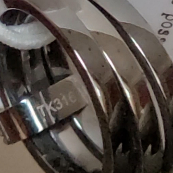 2 for $15, TK316 Two Tone Stainless Steel Ring with Top Grade Crystal, Nordstrom - Picture 4 of 4